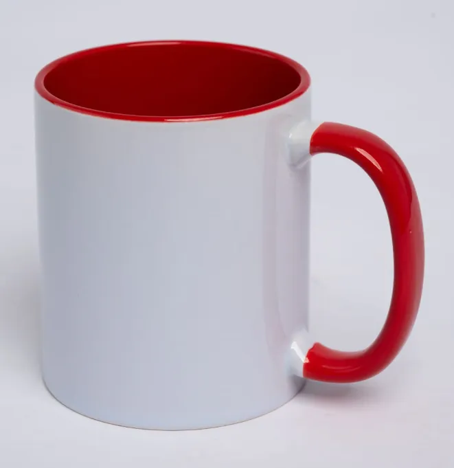 Two-Tone Mug, Red, front