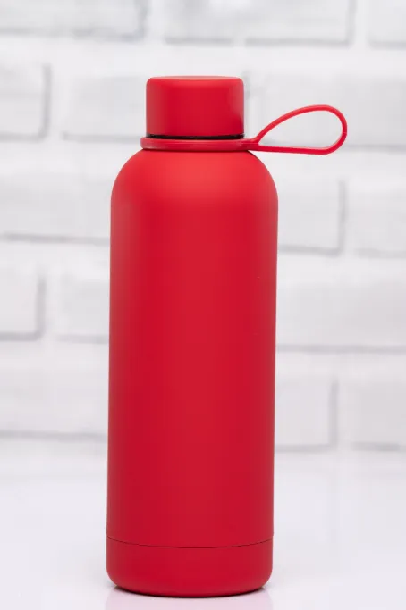 Skin feel flasks, Red, front