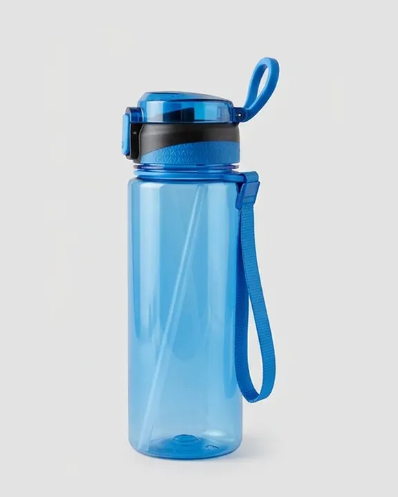 Plastic Water Bottle 006, 800 ml, Blue, front
