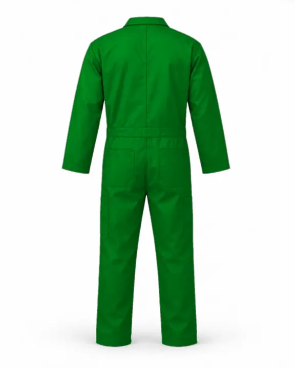 Branded Work Overall (Coverall), Jungle Green, back