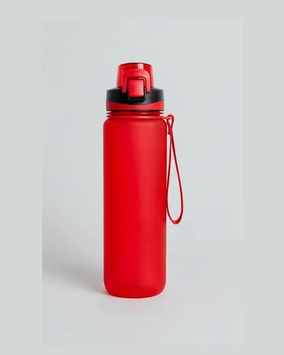 Plastic Water Bottle WB014, 1 L, Red, front